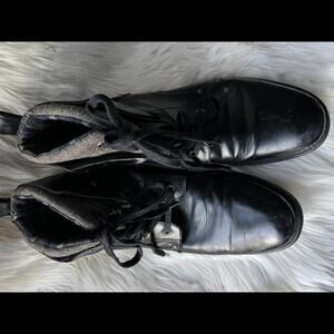 Restoration Men’s Stylish Black Lace Up Ankle Boots - Size 12